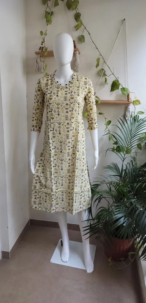 Warli Print Cotton Kurti 2